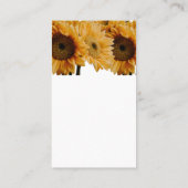 ひまわり素朴結婚式招待状 名刺 (裏面)