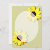 ひまわり素朴結婚式招待状 招待状 (裏面)