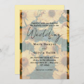 ひまわり素朴結婚式招待状 招待状 (正面/裏面)