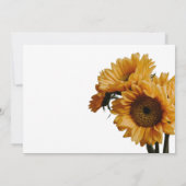 ひまわり素朴結婚式招待状 招待状 (裏面)