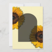 ひまわり素朴結婚式招待状 招待状 (裏面)