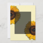 ひまわり素朴結婚式招待状 招待状 (裏面)