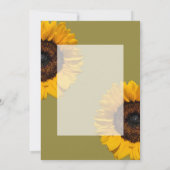 ひまわり素朴結婚式招待状 招待状 (裏面)