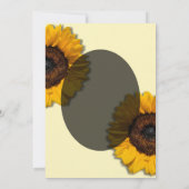 ひまわり素朴結婚式招待状 招待状 (裏面)