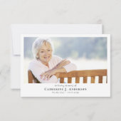 ひまわり素朴花写真悔やみや弔慰葬儀記念 サンキューカード (裏面)