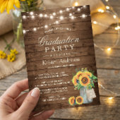 ひまわり素朴花弦灯卒業パーティー 招待状