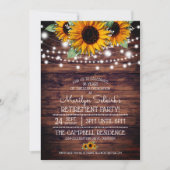 ひまわり素朴花|きらきら光リタイアパーティー 招待状 (正面)