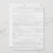 ひまわり素朴薄紫カントリーシックブライダルシャワー 招待状 (裏面)