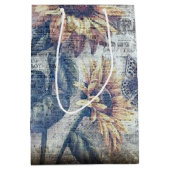 ひまわり素朴蝶のエフェメラル ミディアムペーパーバッグ (正面)