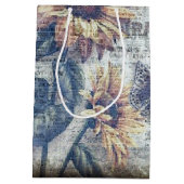 ひまわり素朴蝶のエフェメラル ミディアムペーパーバッグ (裏面)