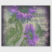 ひまわり素朴蝶の梅 ラッピングペーパー (フラット)