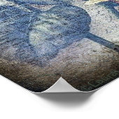 ひまわり素朴蝶エフェグランジミラル ポスター (角)