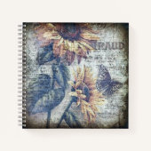 ひまわり素朴蝶エペソレシピ ノートブック (正面)