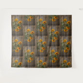 ひまわり素朴蝶バーンドボード タペストリー (正面(横))