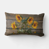 ひまわり素朴蝶バーンドボード ランバークッション (裏面)