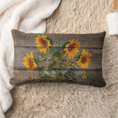 ひまわり素朴蝶バーンドボード ランバークッション (ブランケット)