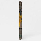 ひまわり素朴蝶バーンドボード iPhoneケース (左側)