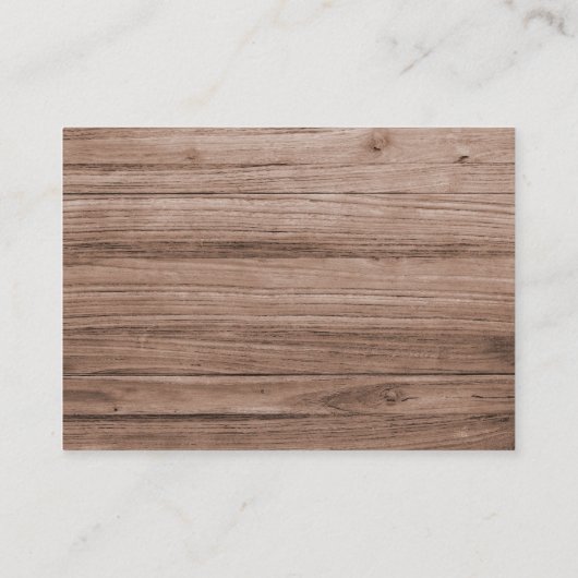 ひまわり素朴表示シャワーブライダルシャワー エンクロージャーカード (裏面)