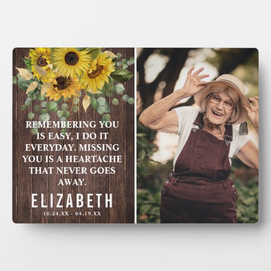 ひまわり素朴記念碑 |家族の写真を保存 フォトプラーク (正面)