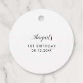 ひまわり素朴誕生日メッセージカード フェイバータグ (裏面)