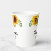 ひまわり素朴誕生日 紙コップ (右)