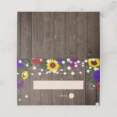 ひまわり素朴護衛カード |文字列ライト プレイスカード (外部開封)