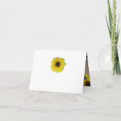 ひまわり素朴赤ちゃんシャワーありがとう 招待状 (裏面)