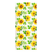 ひまわり素朴赤ちゃんシャワーアドバイスゲームカード ラックカード (裏面)