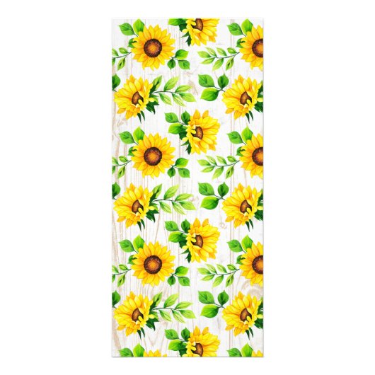 ひまわり素朴赤ちゃんシャワーアドバイスゲームカード ラックカード (裏面)