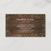 ひまわり素朴金ゴールドドットブティック 名刺 (裏面)