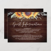 ひまわり素朴開花ゲスト情報 エンクロージャーカード (正面/裏面)