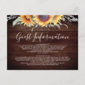 ひまわり素朴開花ゲスト情報 エンクロージャーカード (正面)