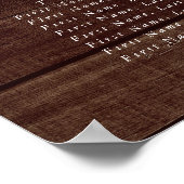 ひまわり素朴開花9テーブル座席表 ポスター (角)