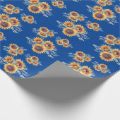 ひまわり素朴開花 | ラッピングペーパー (角)