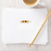 ひまわり素朴開花 |空白の | ラベル (インサイチュ)