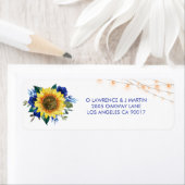 ひまわり素朴青フローラ灯住所 ラベル (インサイチュ)