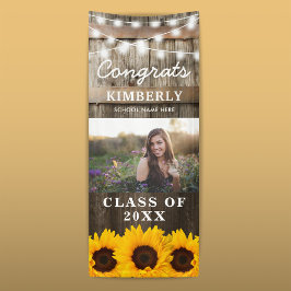 ひまわり素朴2023年卒業写真ドア 横断幕