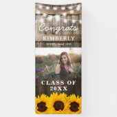 ひまわり素朴2023年卒業写真ドア 横断幕 (縦)