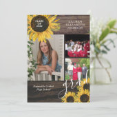 ひまわり素朴3 Photo Graduation Annement 案内状 (スタンド正面)