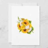 ひまわり素朴40th誕生日パーティー 招待状 (裏面)