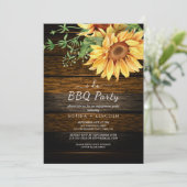ひまわり素朴&ウッド「I do BBQ」婚約部 招待状 (スタンド正面)