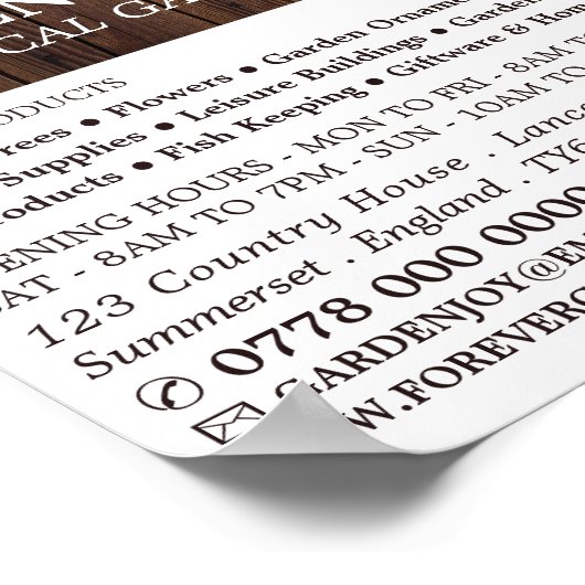 ひまわり素朴、ガーデンセンター、園芸家 ポスター (角)