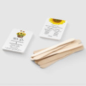 ひまわり素朴&ビー結婚式 プログラムハンドファン ハンドファン (組立なし)