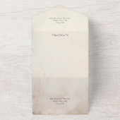 ひまわり素朴QRコード オールインワン招待状 (外側)