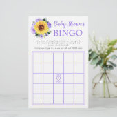 ひまわり紫フローラ赤ちゃんシャワービンゴゲーム (スタンド正面)