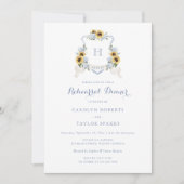 ひまわり紫陽花クレストリハーサルディナー結婚ズ 招待状 (正面)