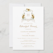 ひまわり紫陽花クレストリハーサルディナー結婚ズ 招待状 (正面)