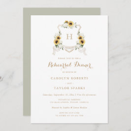 ひまわり紫陽花クレストリハーサルディナー結婚ズ 招待状