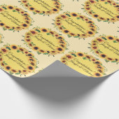 ひまわり結婚おめでとう夏 ラッピングペーパー (角)
