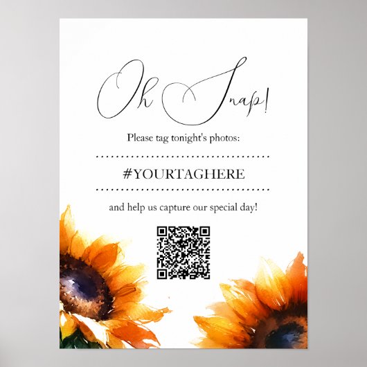 ひまわり結婚のインスタグラムポスター ポスター (正面)